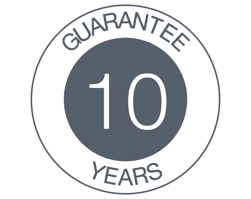 10-year guarantee badge